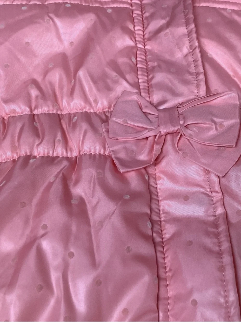 Nautica Pink Hooded Baby One-Piece Snowsuit with detachable Faux Fur Trim
